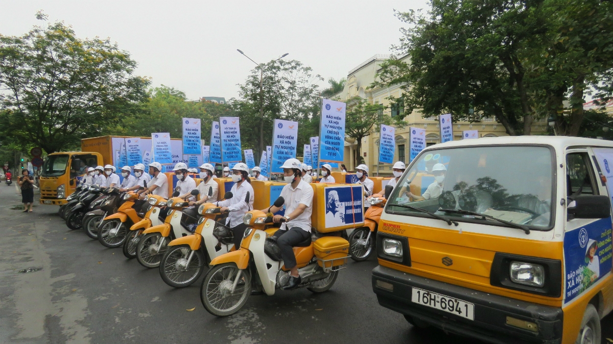 BHXH Hải Phòng thường xuyên ra quân tuyên truyền vận động người dân thực hiện các chương trình của BHVN