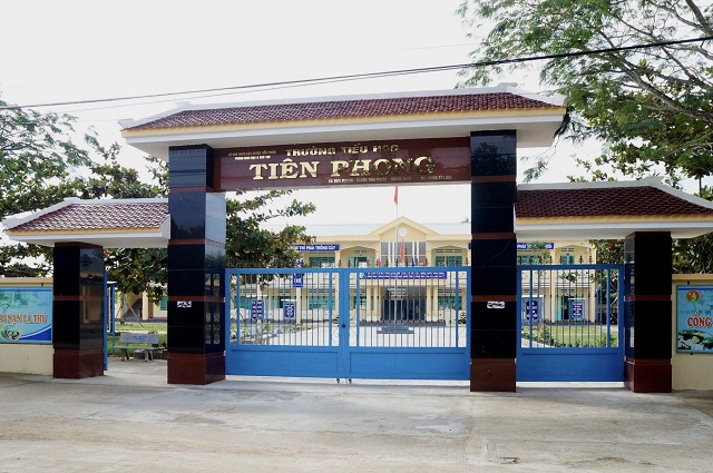 Nhờ xây dựng NTM, trường học ở Tiên Phong được xây dựng chỉnh trang (Ảnh: TL)