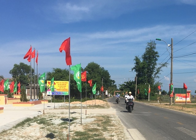 Chương trình xây dựng nông thôn mới giúp cho bộ mặt nông thôn ở huyện Quảng Điền ngày một khang trang.