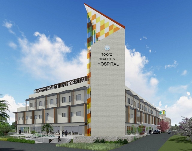 Phối cảnh bệnh viện Đại học Y khoa Tokyo tại khu đô thị Ecopark.