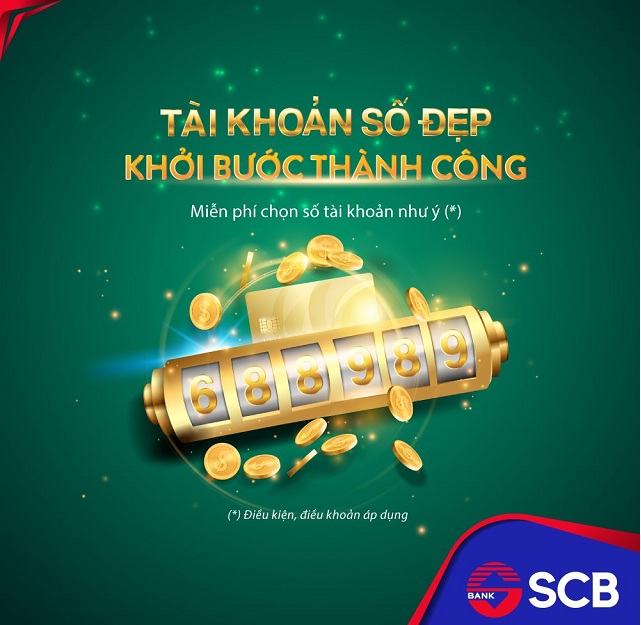 Tài khoản số đẹp – khởi bước thành công cùng SCB