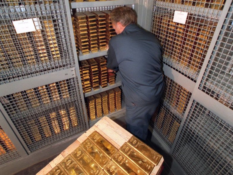 7. Thụy Sĩ - 1.040 tấn Dự trữ vàng chính thức tính bằng euro: 53,04 tỷ euro Tỷ trọng vàng trong dự trữ ngoại hối của đất nước: 6,5%KEYSTONE / Martin Ruetschi