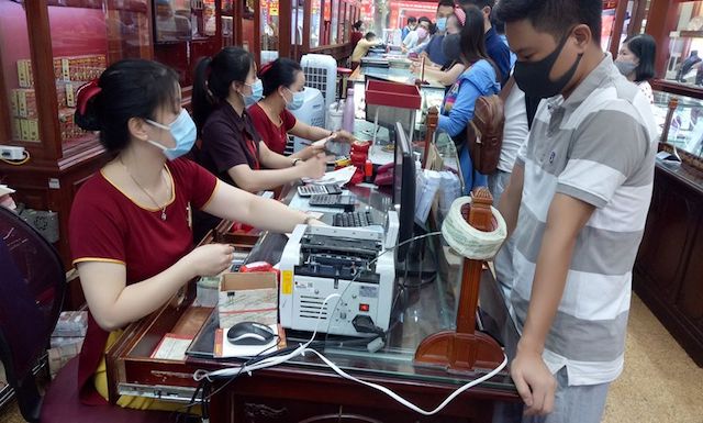 Hiện nay, giá vàng đã giảm nhưng nhu cầu trên thị trường không có sự đột biến