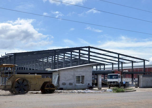 Kho nhôm của Công ty nhôm Toàn Cầu tại Khu công nghiệp Phú Mỹ 2.