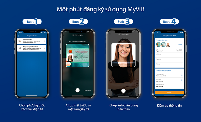 Đăng ký ứng dụng MyVIB trong một phút