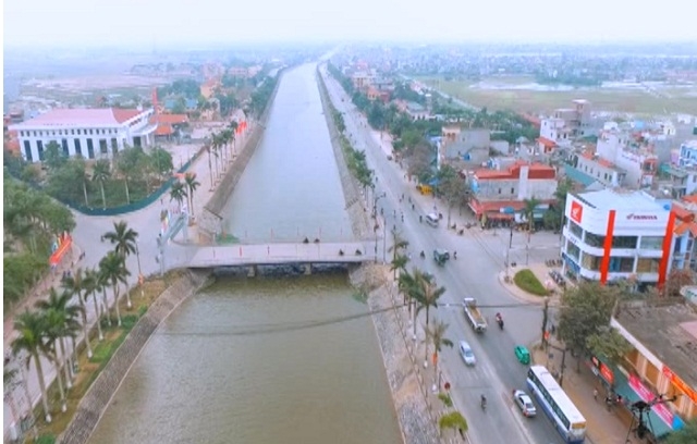 Thị trấn Vũ Thư ngày càng phát triển đánh dấu sự phát triển của huyện trong quá trình xây dựng nông thôn mới.