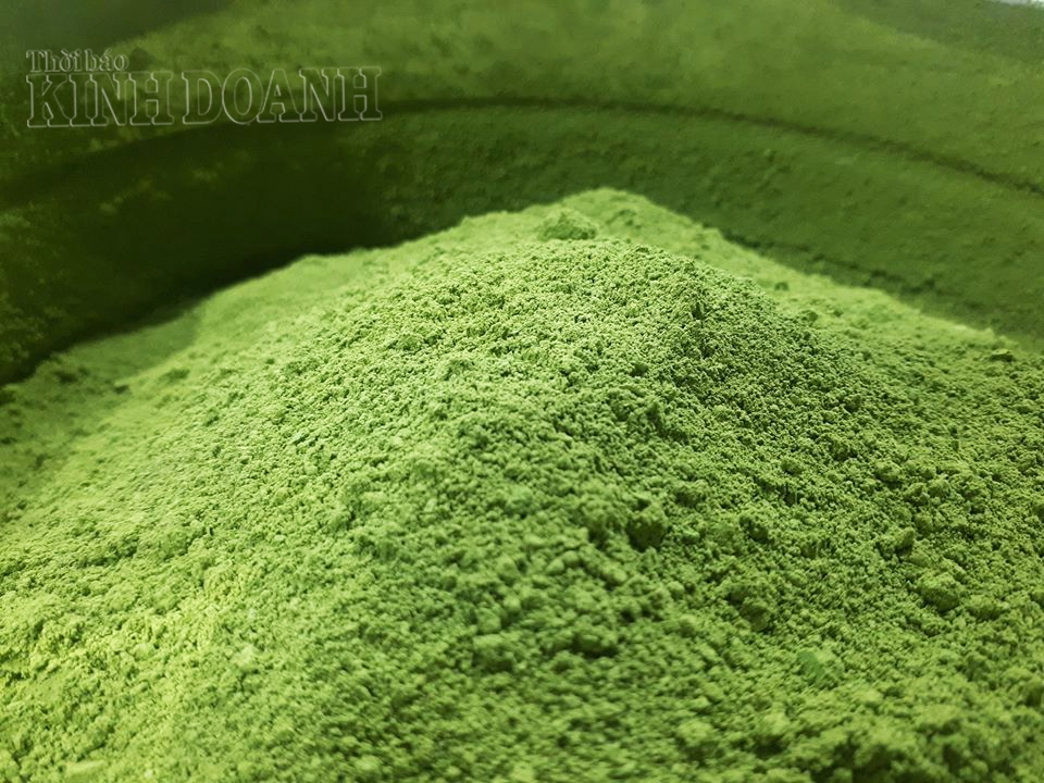 Sau khi chế biến, bột bạc hà có giá trị 2,2 triệu đồng/kg.