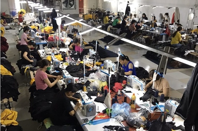 Một phần khu vực nhà xưởng của HTX.