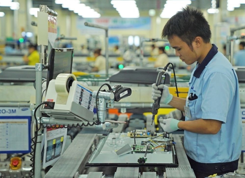 Samsung Điện tử hiện có 3 tổ hợp sản xuất tại tại Việt Nam với tổng vốn đầu tư 9,5 tỷ USD, trong đó tổ hợp ở TP.Hồ Chí Minh (SEHC) tập trung vào mảng sản xuất tivi và màn hình (Ảnh: Int)