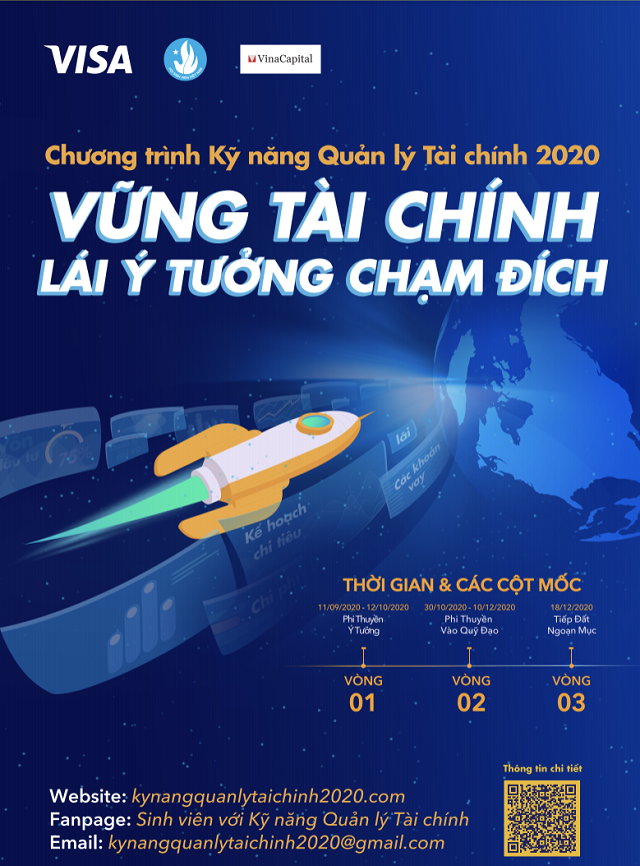 Visa và Trung ương Hội Sinh viên Việt Nam khởi động Chương trình Kỹ năng Quản lý Tài chính 2020 khuyến khích sinh viên Việt Nam thể hiện bản lĩnh kinh doanh thông qua cuộc thi về khởi nghiệp toàn quốc.