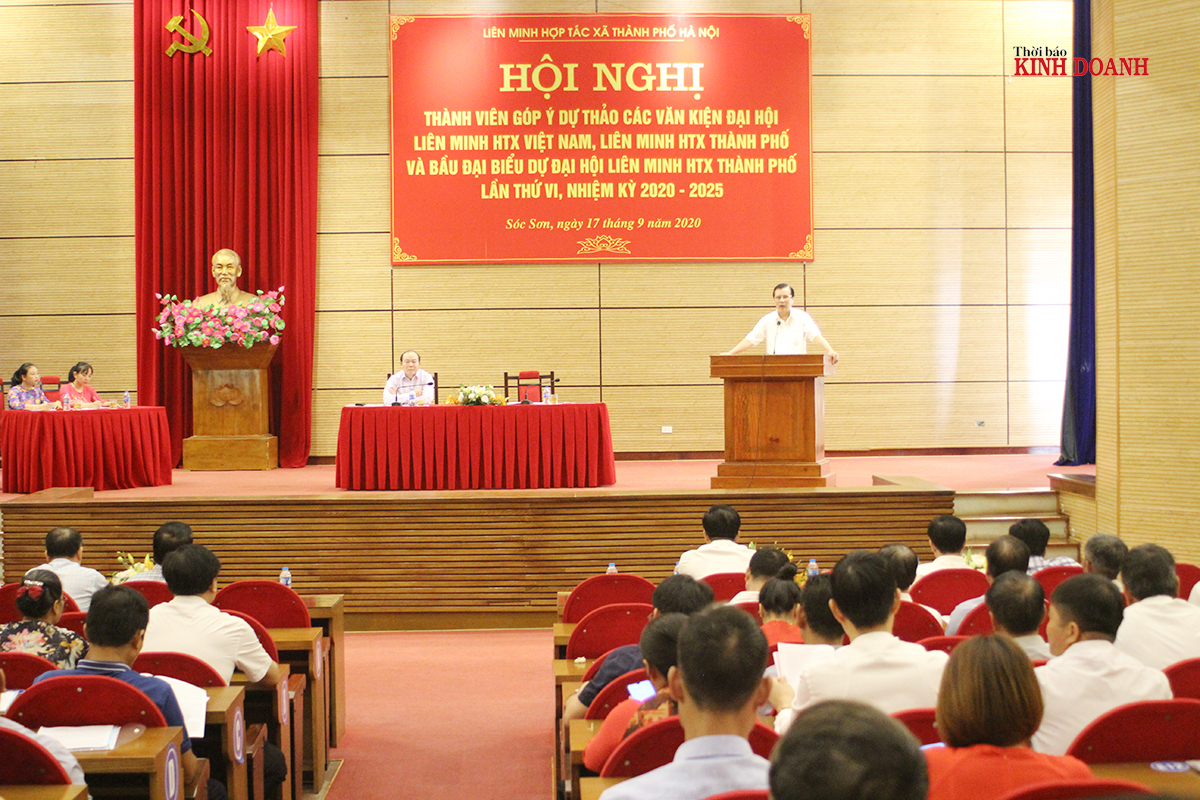 Hội nghị được chủ trì bởi Chủ tịch Liên minh HTX Việt Nam Nguyễn Ngọc Bảo và Chủ tịch Liên minh HTX thành phố Hà Nội Lê Văn Thư, thu hút sự tham gia của gần 100 đại biểu các cấp, đại diện các HTX, quỹ tín dụng nhân dân.