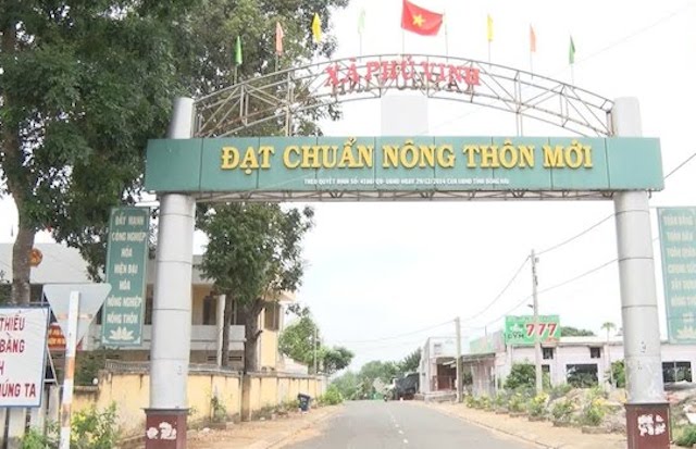 Xã Phú Vinh đạt chuẩn nông thôn mới nâng cao từ năm 2019 (ảnh:TL)