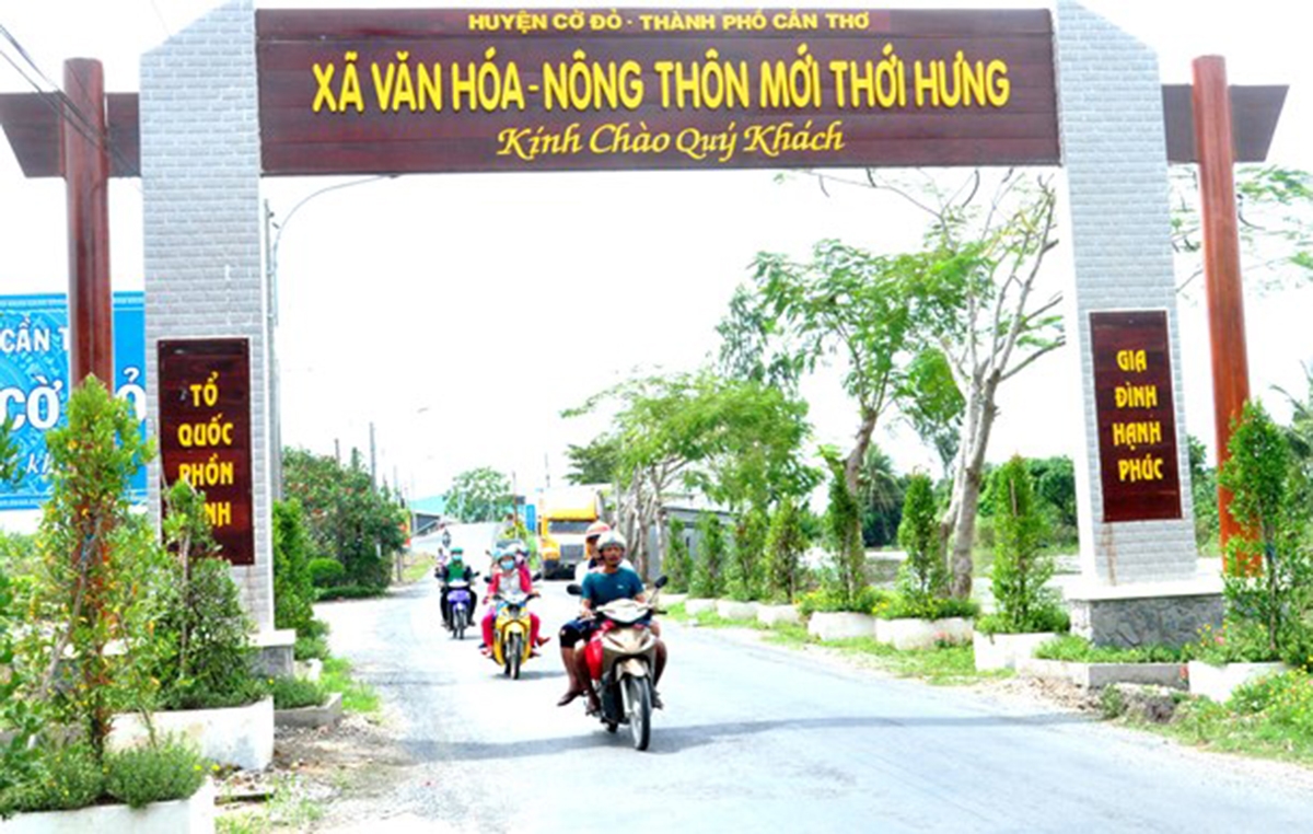 Nông thôn mới huyện Cờ Đỏ ngày càng thay đổi theo hướng tích cực (Ảnh: TL)