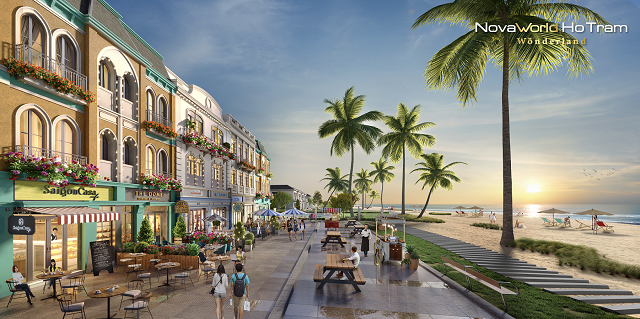 Quy hoạch ngành hàng đa dạng cùng vị trí “vàng” mang lại giá trị cho dòng shophouse biển Wonderland.