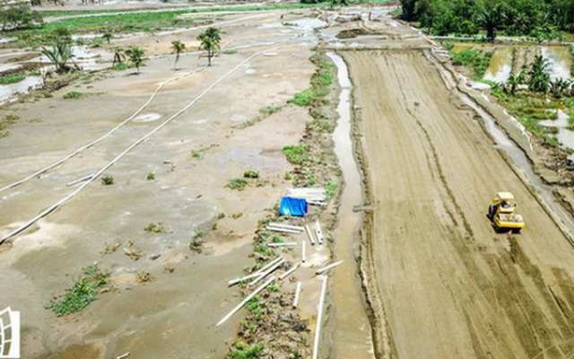 Mặc dù mới giải ngân được 12,7% kế hoạch nhưng công tác GPMB tại sân bay Long Thành được đánh giá là khá nhanh (Ảnh: TL)