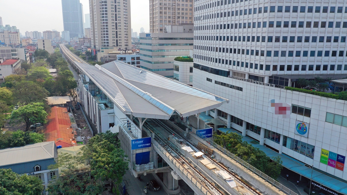 Tuyến đường sắt Nhổn - Hà Nội dự kiến năm 2023 mới được đưa vào khai thác (Ảnh: TL)