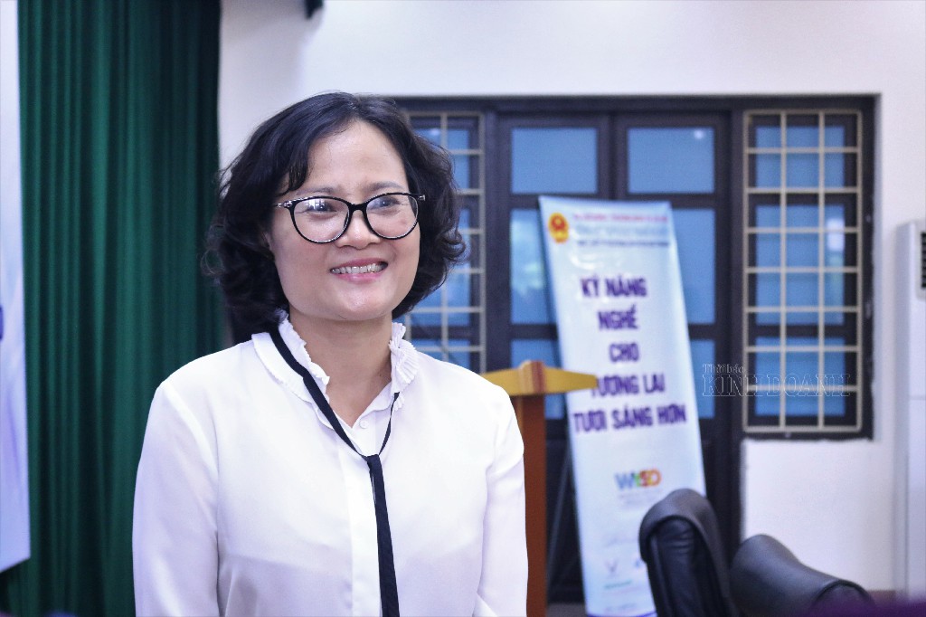 Phó Tổng cục trưởng Tổng cục Giáo dục nghề nghiệp Nguyễn Thị Việt Hương mong muốn hợp tác với các đơn vị để đào tạo nguồn nhân lực chất lượng cao