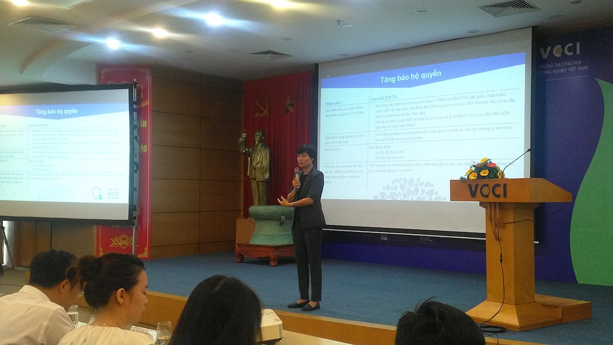 Bà Nguyễn Thị Thu Trang nói về những cơ hội to lớn mà EVFTA đem đến cho Việt Nam.