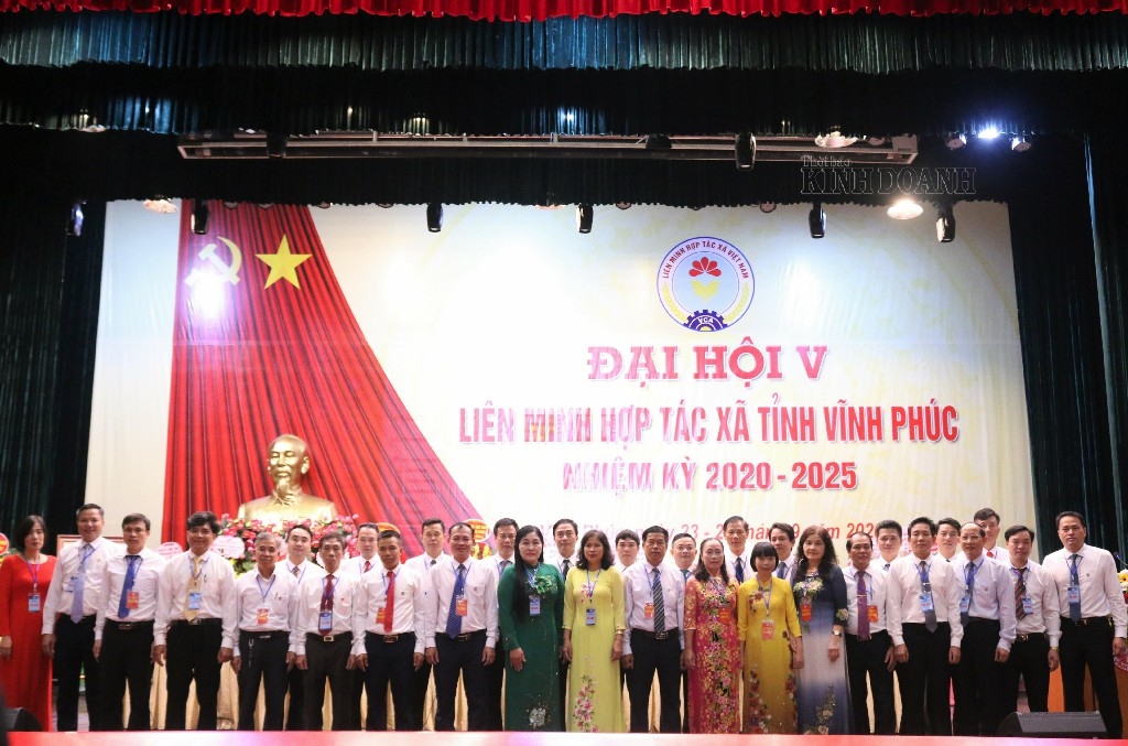 Ban Chấp hành Liên minh HTX tỉnh Vĩnh Phúc nhiệm kỳ 2020 - 2025.