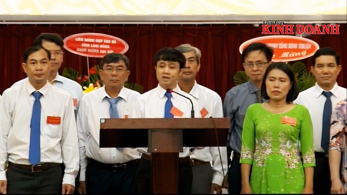 Chủ tịch Liên minh HTX tỉnh Bình Thuận phát biểu bế mạc Đại hội.