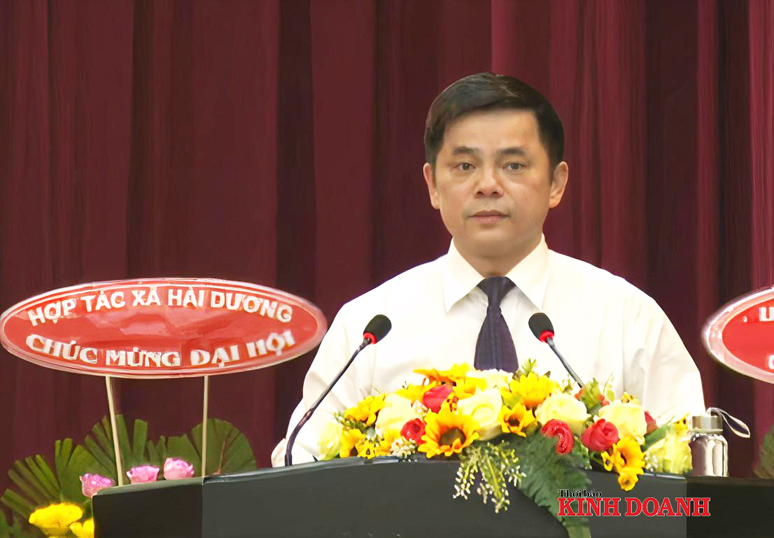 Phó Chủ tịch Liên minh HTX Việt Nam Nguyễn Văn Thịnh đánh giá cao kết quả đạt được trong nhiệm kỳ vừa qua của Liên minh HTX tỉnh Bình Thuận trong phát triển KTTT, HTX.