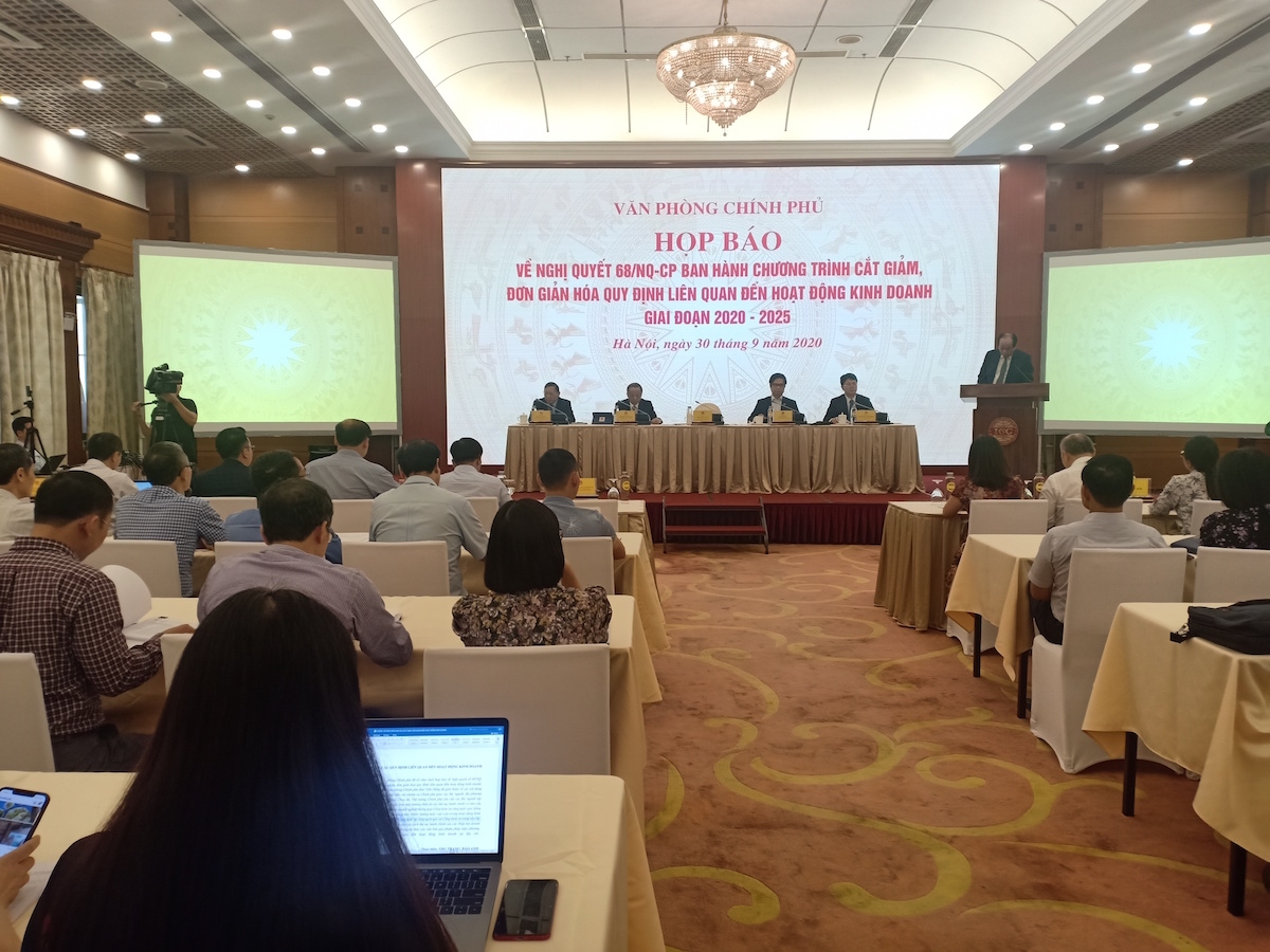 Họp báo về Nghị quyết số 68/NQ-CP ngày 12/5/2020.