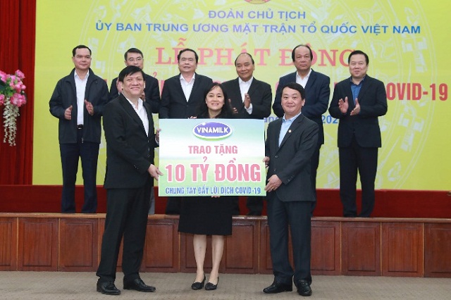 Vinamilk chung tay cùng Chính phủ trong công tác phòng, chống và đẩy lùi dịch bệnh Covid-19
