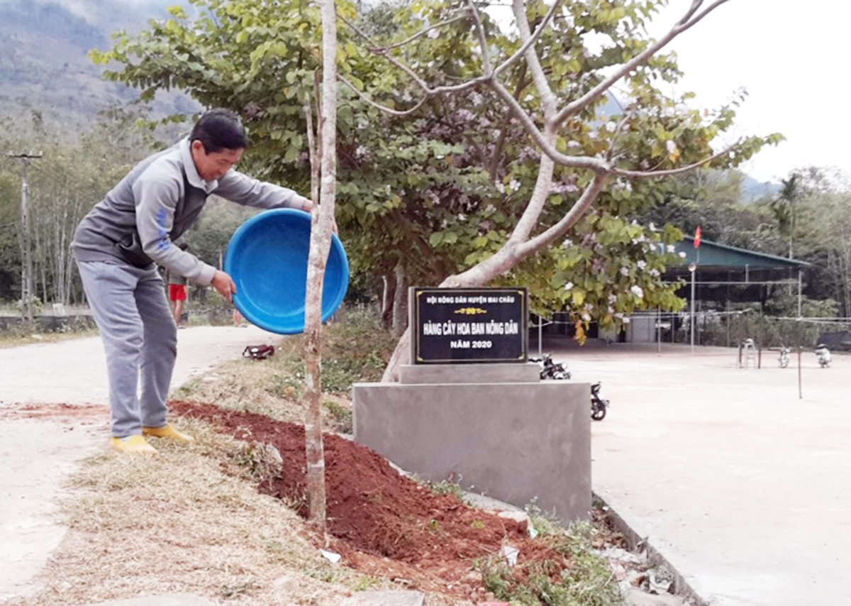 Chương trình nông thôn mới ở Mai Châu nhận được sự ủng hộ, góp sức lớn của người dân.