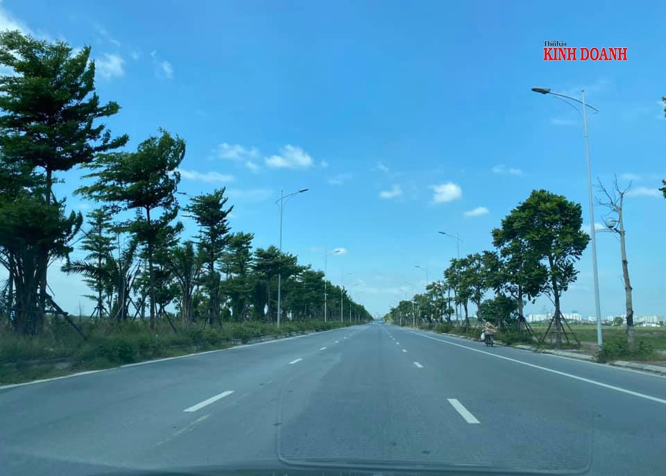 Đường Cienco 5 đoạn đi qua huyện Ứng Hòa.