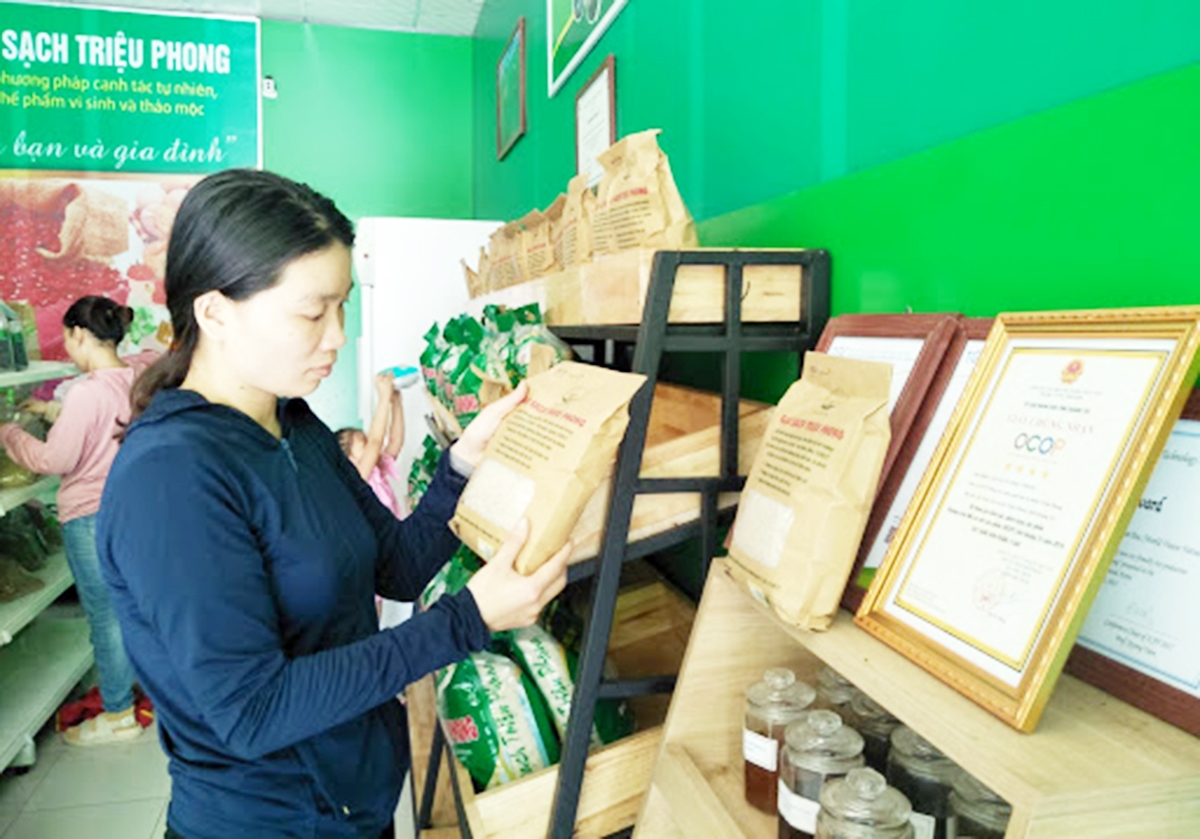 Chương trình OCOP ở Triệu Phong đang đạt được những thành công tích cực (Ảnh TL).