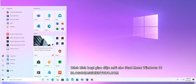 Microsoft tung bản cập nhật Windows 10 với giao diện Start Menu hoàn toàn mới (Ảnh Int)