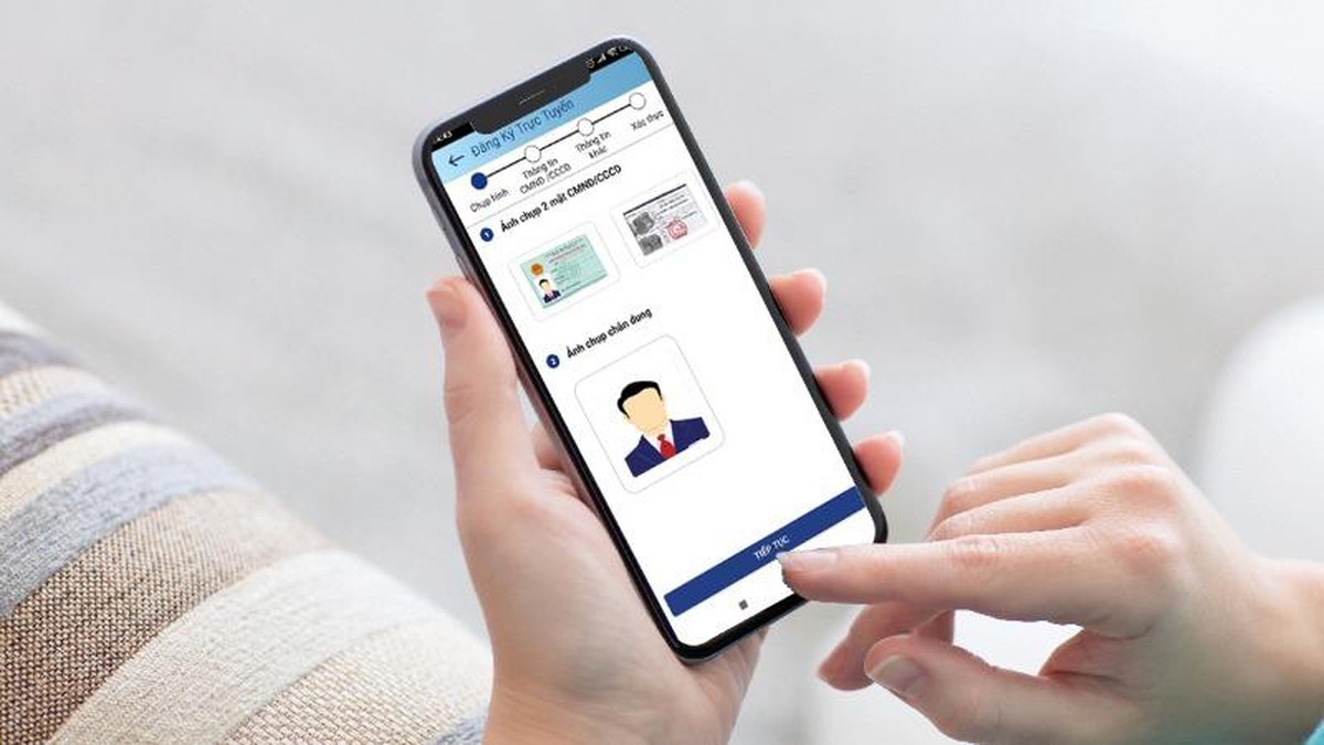 Khách hàng sẽ được định danh bằng phương thức xác thực điện tử (eKYC).