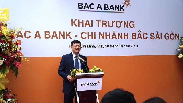 Ông Nguyễn Việt Hanh, Phó Tổng Giám đốc BAC A BANK phát biểu khai mạc.