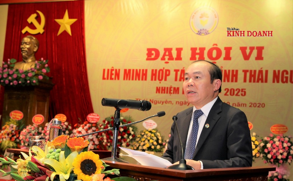 Chủ tịch Liên minh HTX Việt Nam Nguyễn Ngọc Bảo khẳng định tầm quan trọng của ứng dụng công nghệ trong sản xuất, kết nối cung-cầu.