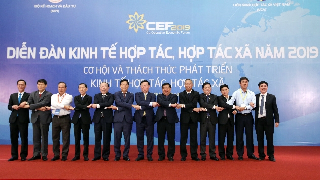 Diễn đàn Kinh tế hợp tác, hợp tác xã 2019 tại Trung tâm hội nghị quốc gia, Mỹ Đình, Hà Nội.