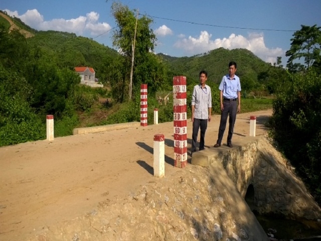 Cống ngầm Gốc Nhãn, thôn Trại Dạ, xã Hòa Sơn được đầu tư từ nguồn vốn Chương trình 135 nhằm tạo điều kiện cho người dân phát triển sản xuất.