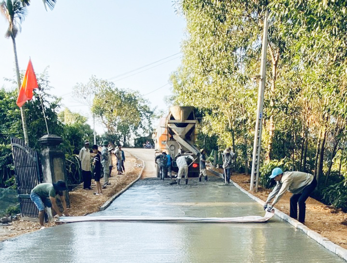 Triệu Phong đang hướng tới xây dựng nông thôn mới nâng cao.