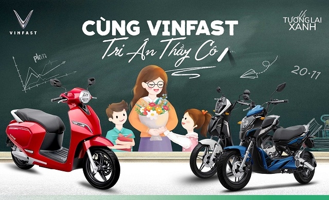 VinFast tặng quà tri ân thầy cô đón mừng ngày Nhà Giáo.