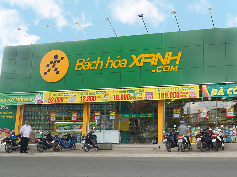 Chuỗi Bách hóa Xanh ghi nhận sự tăng trưởng tới 138%, tương đương mức tăng trưởng gấp 9 lần. (Ảnh: BHX)
