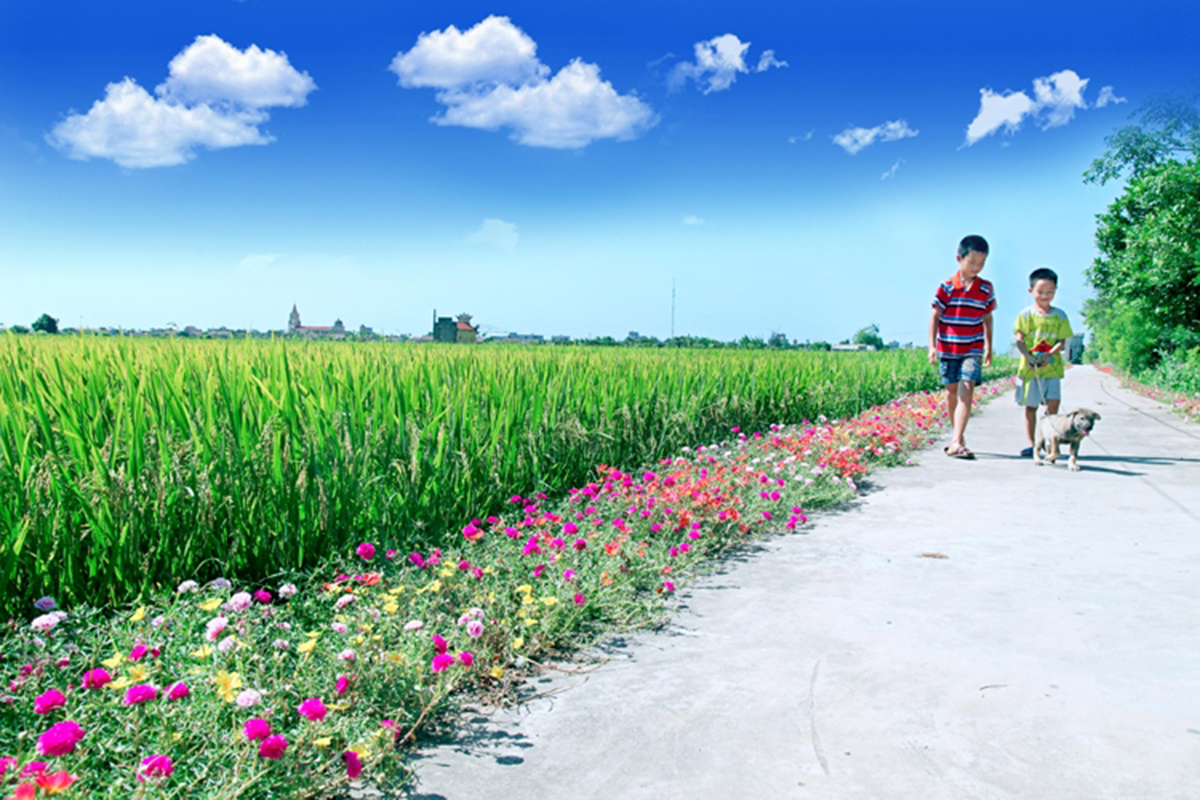 Nông thôn mới xã Xuân Quang 2 đang ngày càng khởi sắc.