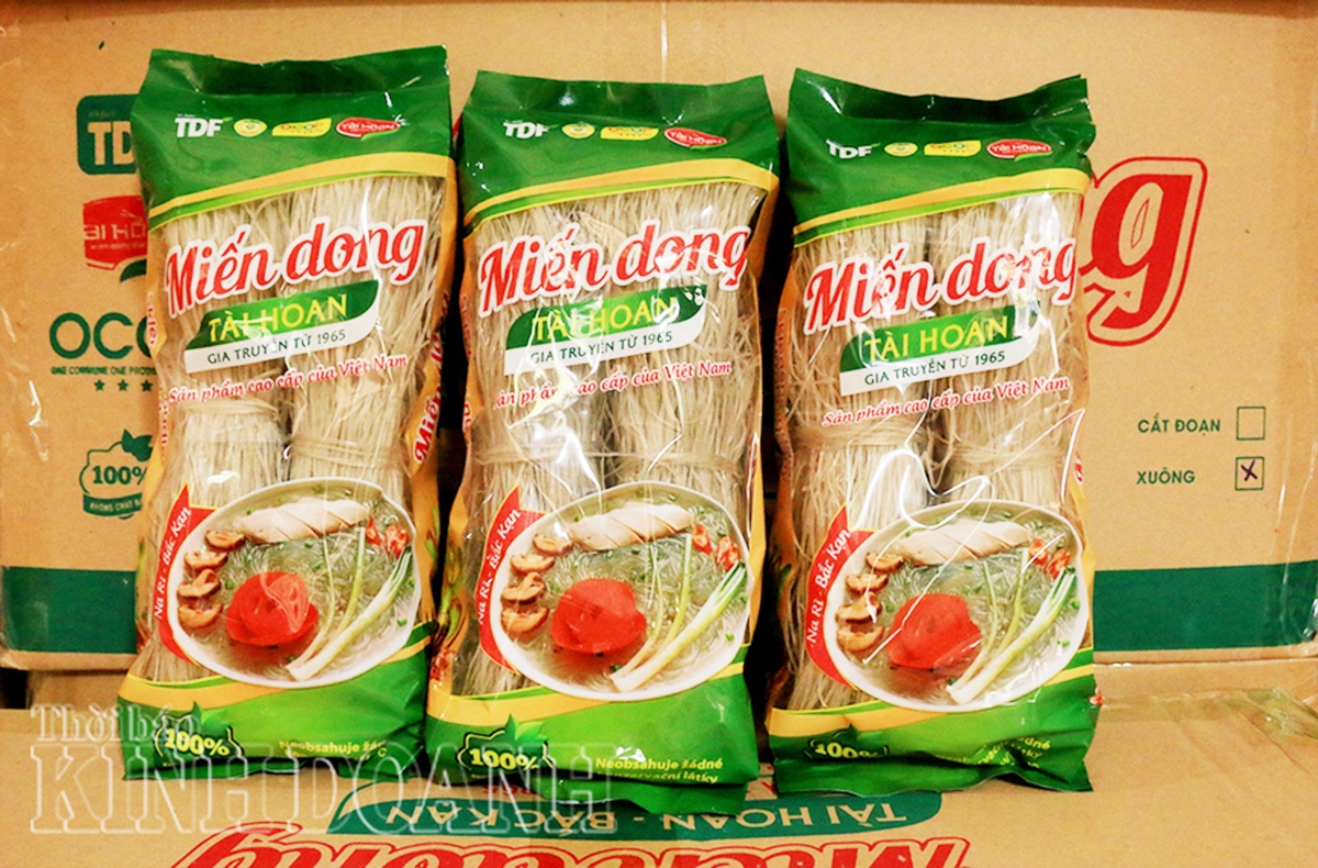 Miến dong của HTX Tài Hoan là sản phẩm OCOP chủ lực của tỉnh Bắc Kạn.