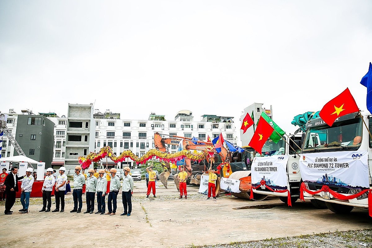 Dự án trước đó được khởi công sôi động.