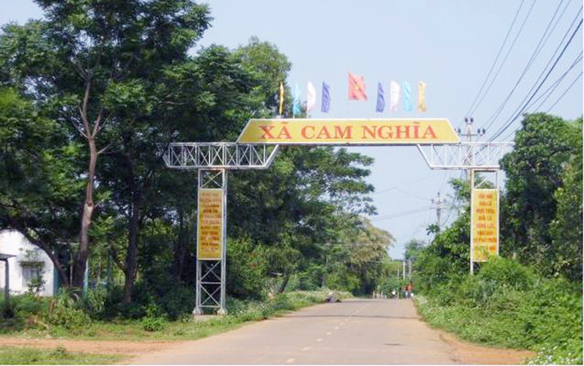 Diện mạo nông thôn xã Cam Nghĩa đang ngày càng khởi sắc.