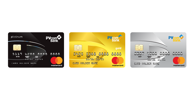 Mẫu thẻ tín dụng chuẩn do PVcomBank phát hành
