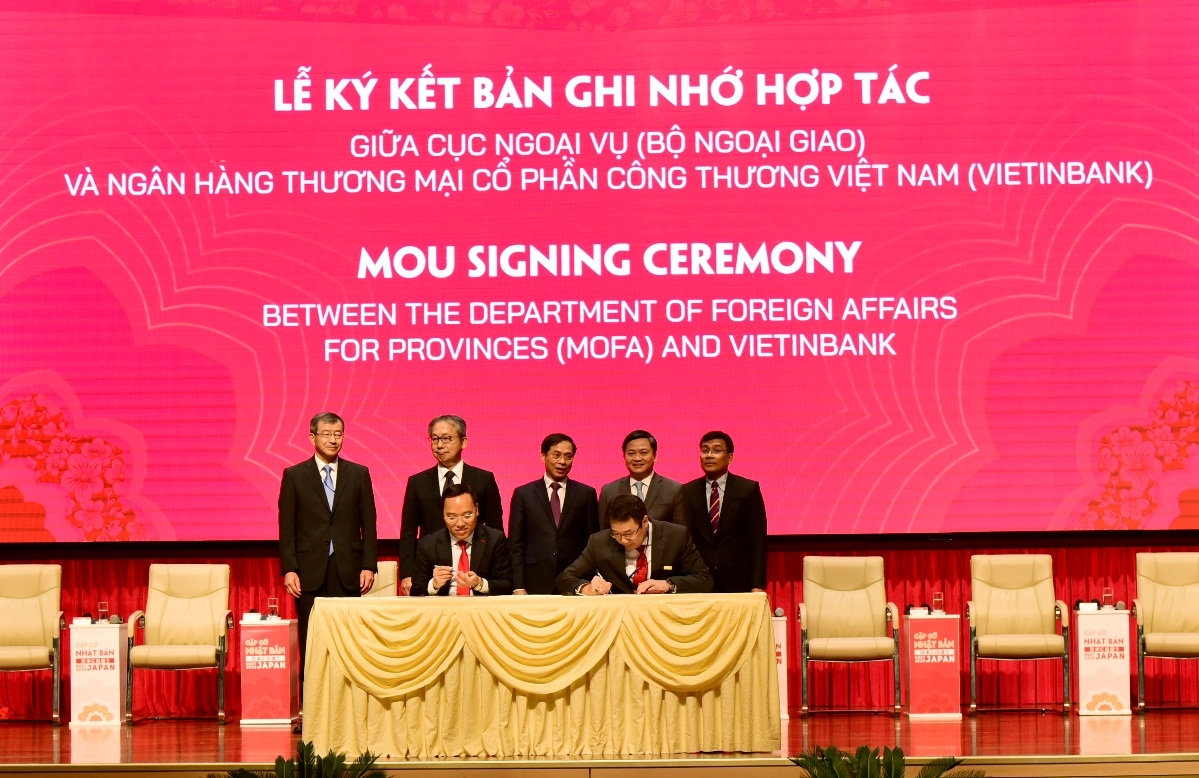 Lễ ký kết Bản ghi nhớ hợp tác giữa Cục Ngoại vụ - Bộ Ngoại giao và VietinBank (Ảnh: TL)