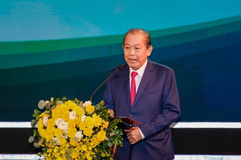 Phó Thủ tướng Thường trực Chính phủ Trương Hòa Bình yêu cầu các doanh nghiệp tận dụng lợi thế để thúc đẩy xuất khẩu thông qua giá trị thương hiệu.