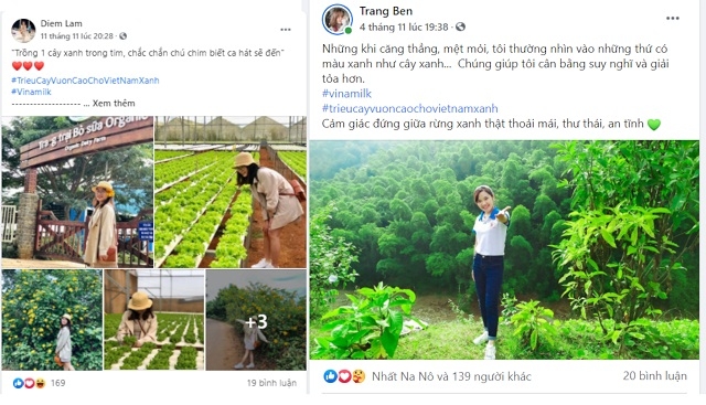 Những cảm xúc tích cực từ trải nghiệm với thiên nhiên, cây xanh được nhân viên Vinamilk chia sẻ với #TrieuCayVuonCaoChoVietNamXanh