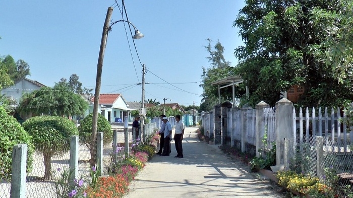 Đời sống người dân xã Bình Dương không ngừng được nâng lên nhờ tập trung xây dựng nông thôn mới.