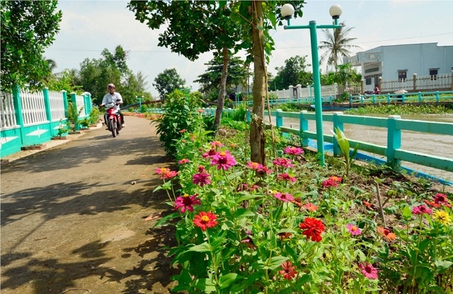 Cơ sở hạ tầng của xã từng bước được đầu tư hiện đại.