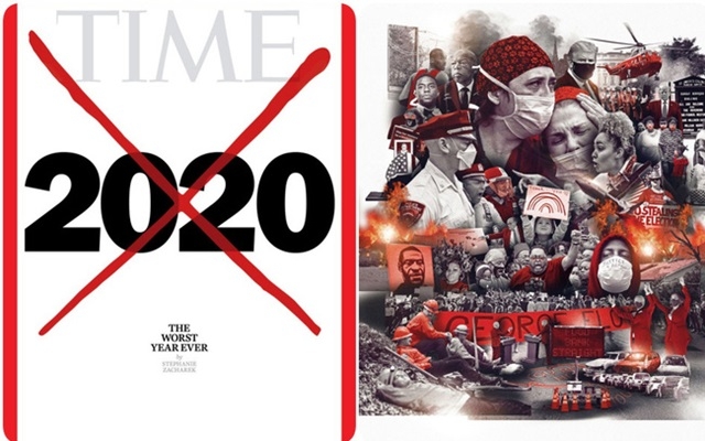 Tạp chí Time ra trang bìa với đề tựa: 2020 là năm tồi tệ nhất lịch sử loài người (Ảnh Int)